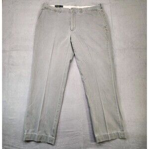 Polo Ralph Lauren Preston Pants Men's 38x32 Gray Chinos Straight 100% Cotton